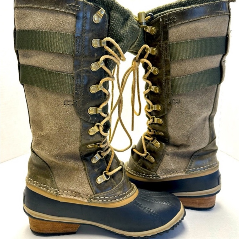 Sorel Women's Conquest Carly Il Tall Waterproof
Lace-up Insulated Boots, Sz 7.5